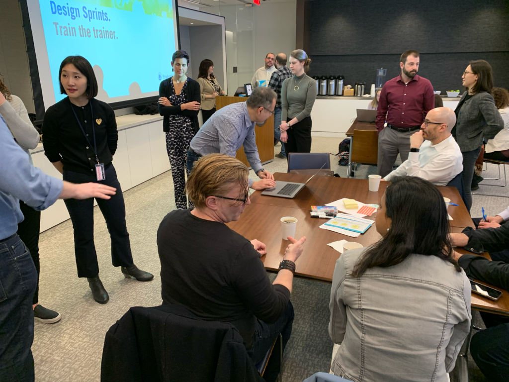 March 2020 Design Sprint "Train the Trainer" event at HQ